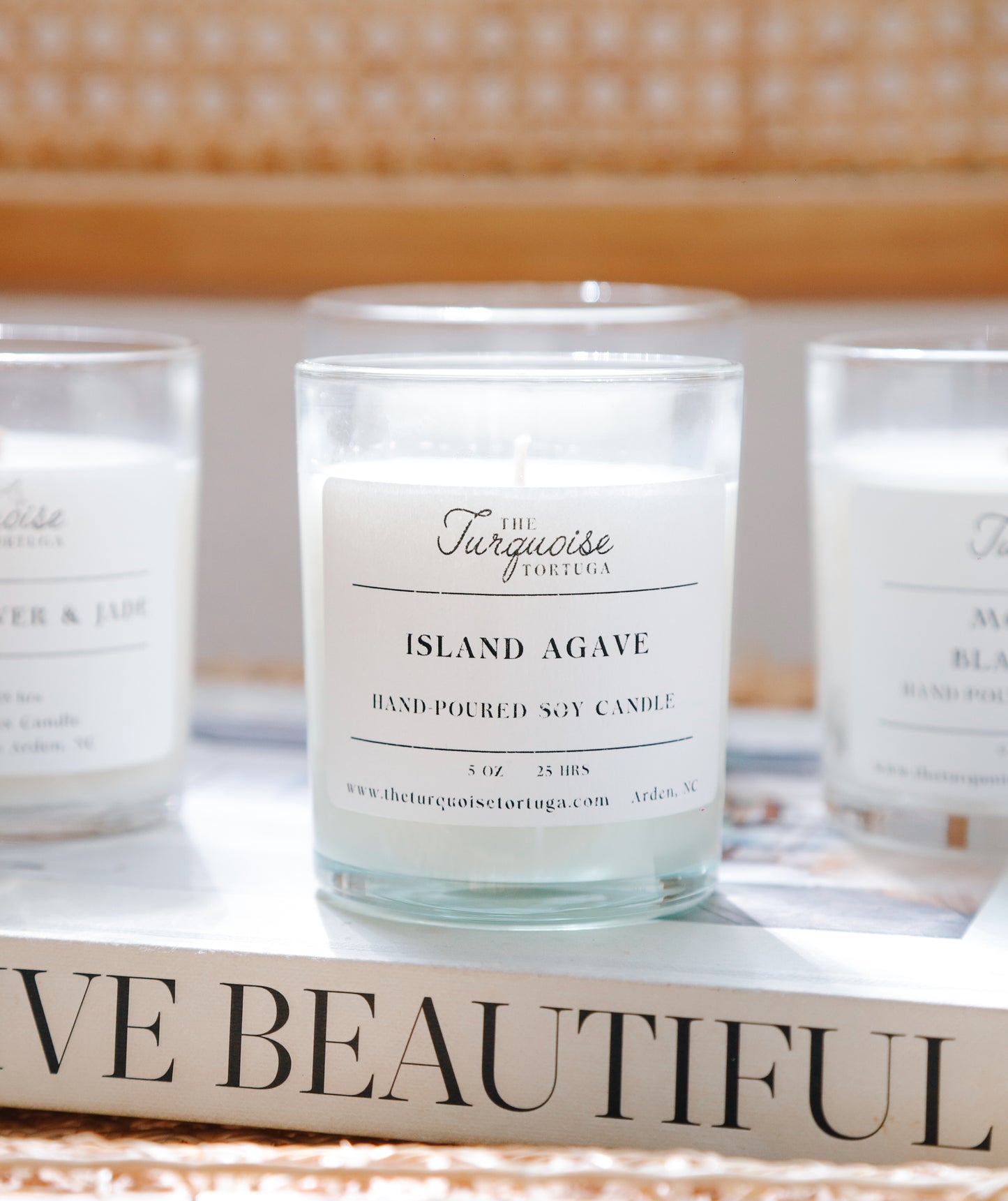 Seasonal Small Glass Candle