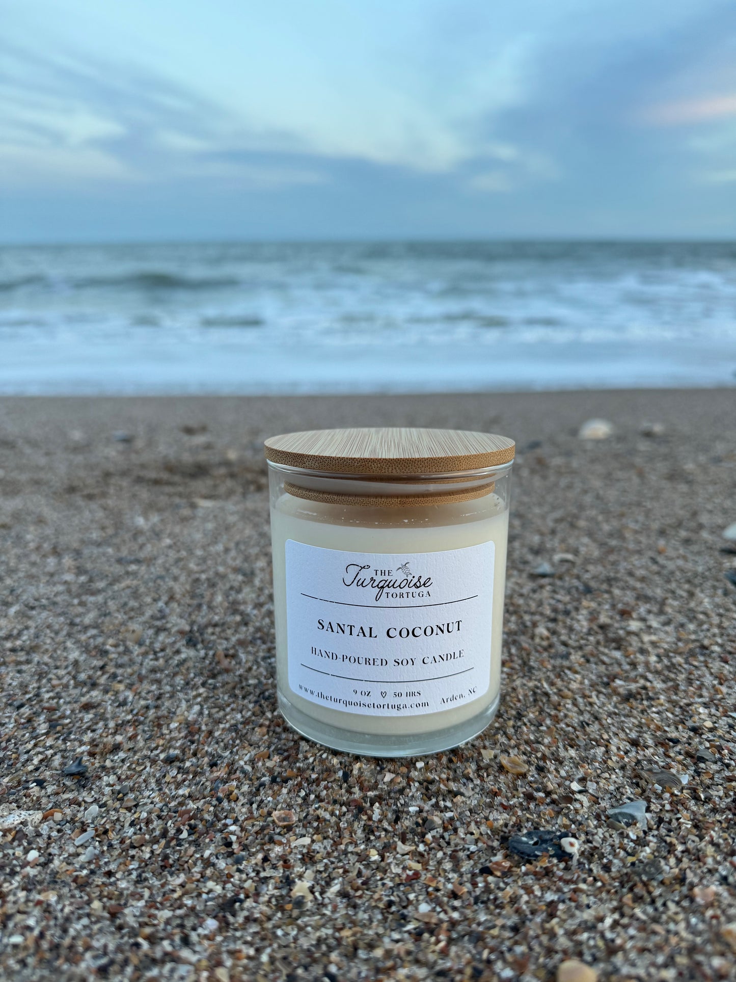 Seasonal Large Glass Candle