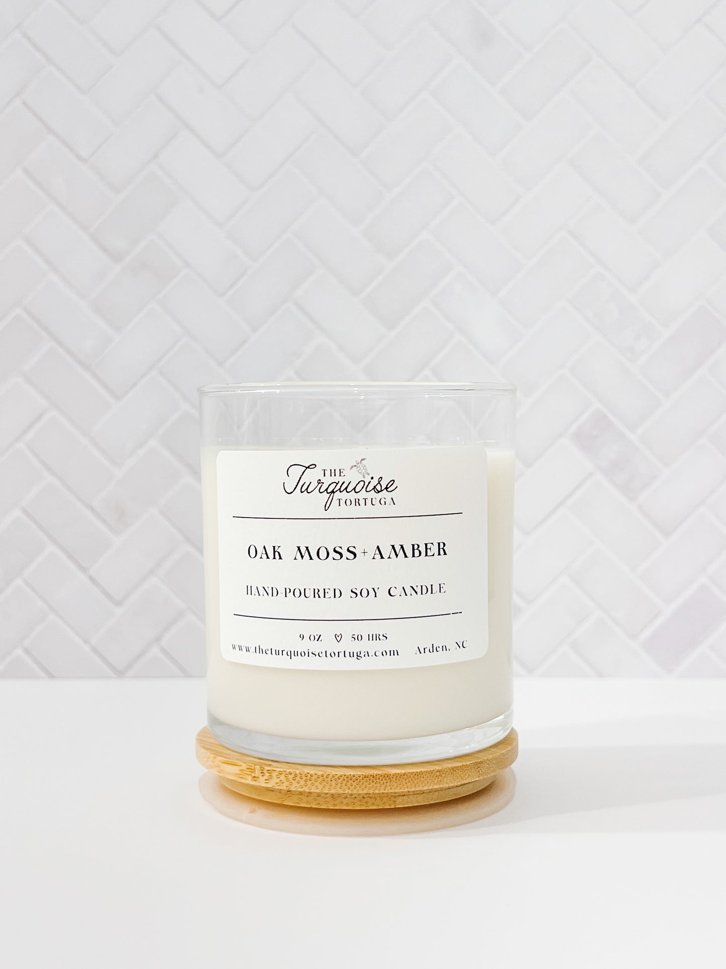 Oak Moss + Amber Candle